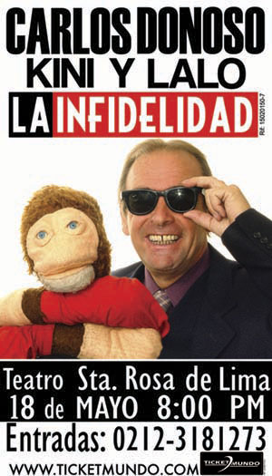 Carlos Donoso presenta LA INFIDELIDAD junto a Kini y Lalo 18.05. Santa Rosa de Lima