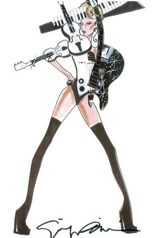 Primeros bocetos de trajes de Lady Gaga para su nueva gira