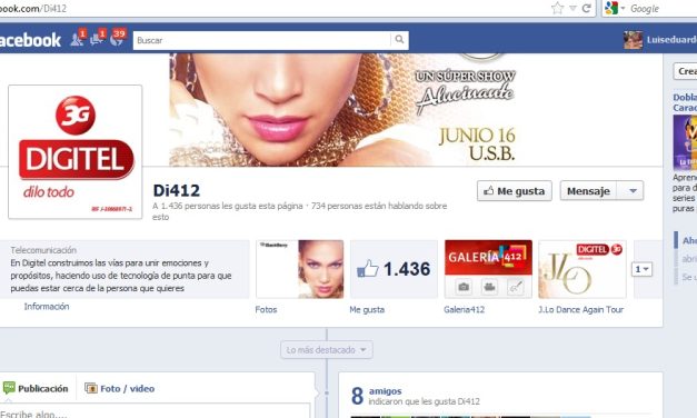Digitel irrumpe en las redes sociales con Di 412… Facebook es la punta de lanza de su estrategia Digital