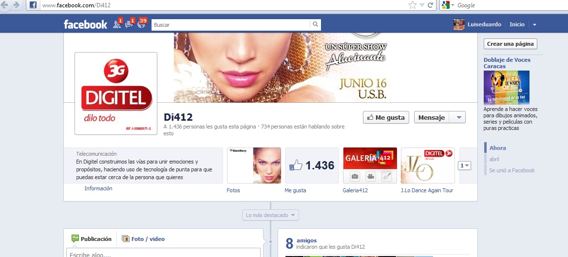 Digitel irrumpe en las redes sociales con Di 412… Facebook es la punta de lanza de su estrategia Digital