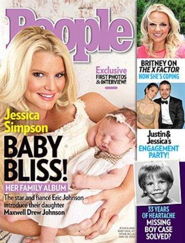 Jessica Simpson presenta en »People»a su bebé Maxwelll