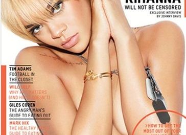 Rihanna, su topless más sincero en »Esquire» (+Fotos)
