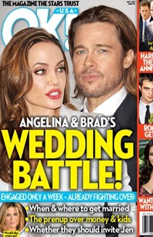 Boda de Angelina Jolie y Brad Pitt se tambalea