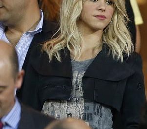 Shakira alentó a su novio en la final de la Copa del Rey