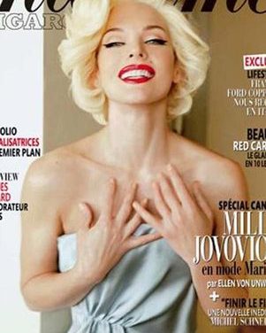Milla Jovovich posa como Marilyn Monroe para Madame Figaro