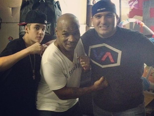 Justin Bieber toma clases de boxeo con Mike Tyson