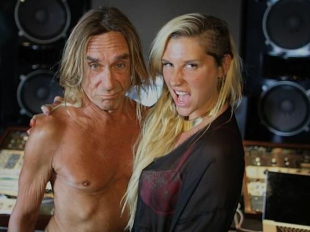 Kesha graba con la leyenda del punk Iggy Pop