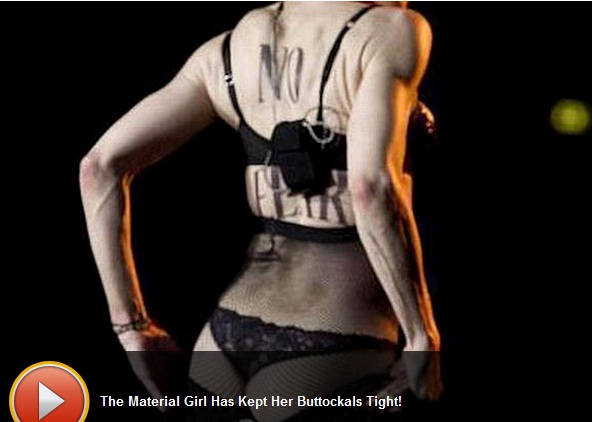Madonna lo vuelve a hacer: enseña su tanga en Roma (+Video)
