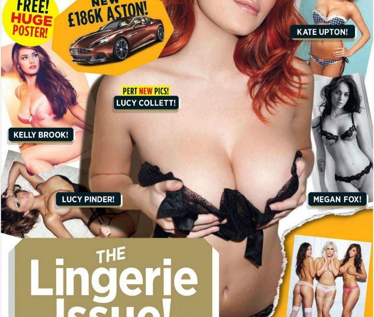 Lucy Collett en topless derrochando sensualidad para Nuts Magazine (+Fotos)