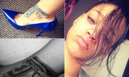 Rihanna muestra en Twitter fotografías de su nuevo tatuaje