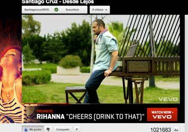SANTIAGO CRUZ, Su nuevo video »DESDE LEJOS» supera el millón de views EN YOUTUBE