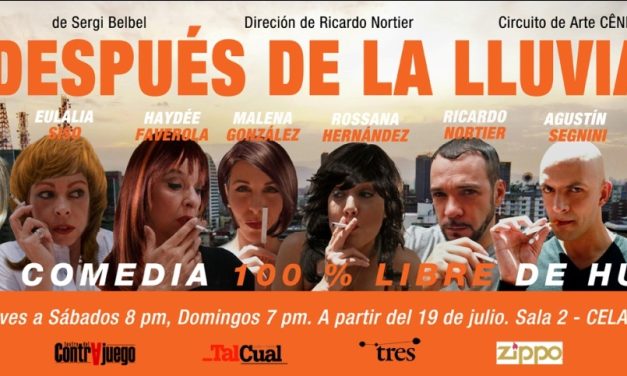 Ocho actores se encontrarán en Después de la lluvia, una comedia 100% libre de humo