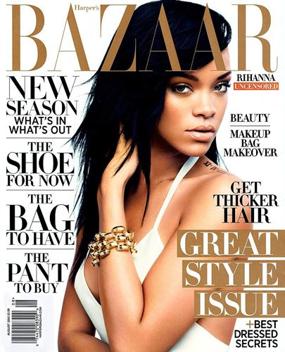 Rihanna habla de su ruptura con Chris Brown en la revista Harpers’s Bazaar