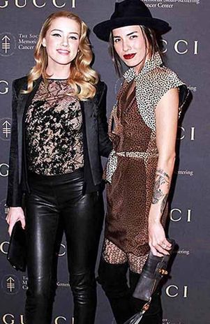 Ex pareja lésbica de Amber se asemeja a Johnny Depp