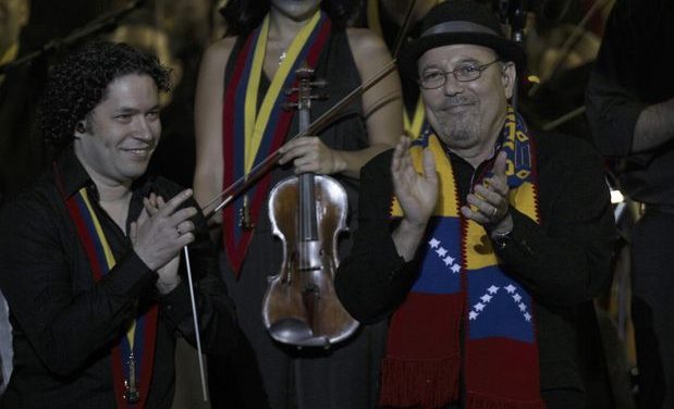 Rubén Blades y Gustavo Dudamel juntos en Caracas