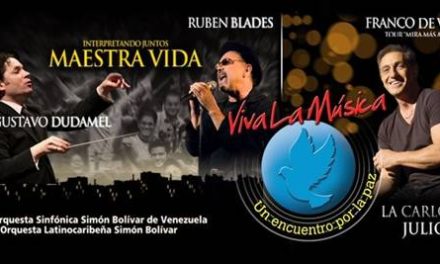 Todo listo para VIVA LA MÚSICA, un encuentro para la paz que hará história en la Música latina