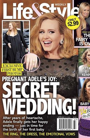 Publicación asegura que cantante Adele se casó en secreto