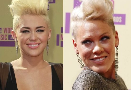 Pink no siente que Miley Cyrus haya copiado su look