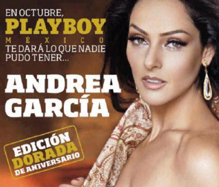 Andrea García portada en Playboy Mexico de octubre 2012