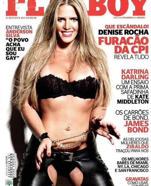 Denise Rocha, abogada y ex asesora del Senado brasileño, portada de Playboy (+Fotos)