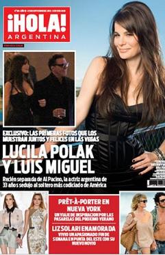 Luis Miguel estrena romance con exnovia de Al Pacino