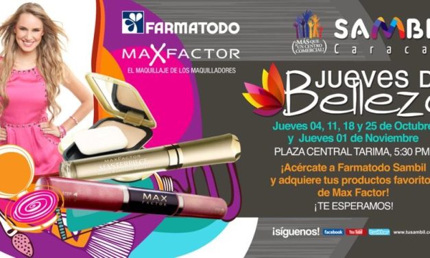 ESTE JUEVES LOS LABIOS Y LAS MEJILLAS SERÁN PROTAGONISTAS EN SAMBIL CARACAS CON MAX FACTOR