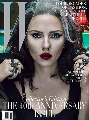 Scarlett Johansson es la nueva Cruella de Vil. En ‘W magazine’