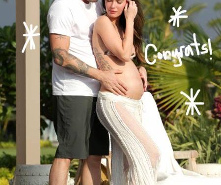 Megan Fox debuta como mamá