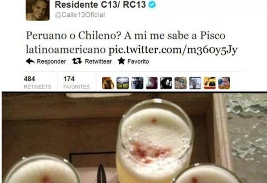 Residente Calle 13 causa polémica en Twitter por el origen del pisco