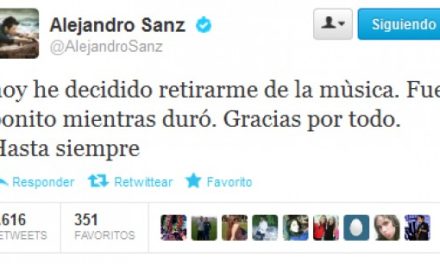 Alejandro Sanz frustrado porque no creyeron su broma del Día de los Inocentes