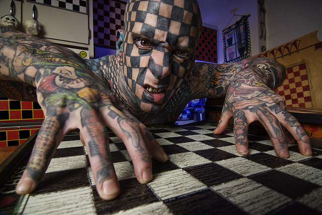 Venezuela Expo Tattoo 2013 presenta a Matt Gone »El  hombre tablero de ajedrez» #Entrevista