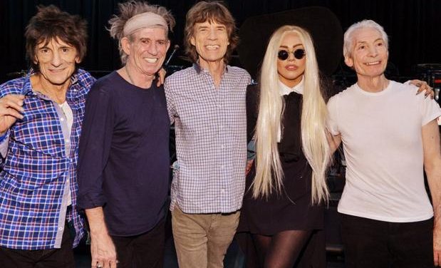 Lady Gaga se fue de fiesta con los Rolling Stones