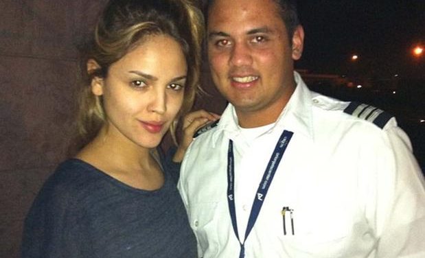 Eiza González viajó con el piloto del avión de Jenni Rivera