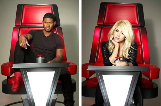 Shakira y Usher se lucen en nuevas fotos promocionales de The Voice
