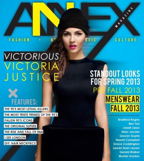Victoria Justice se luce como musa de la moda en la revista Annex