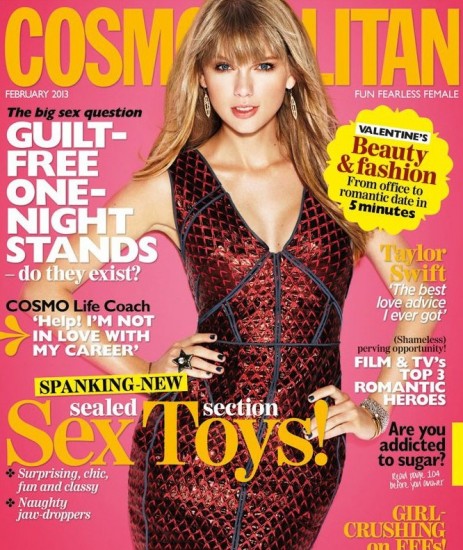 Taylor Swift luce escote en portada de la revista Cosmopolitan