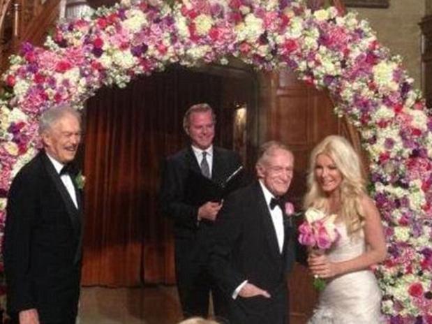 Hugh Hefner, fundador de Playboy, se casó con Crystal Harris (+Fotos)