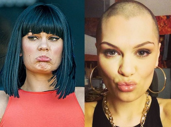 Jessie J cumplió la promesa de raparse el cabello