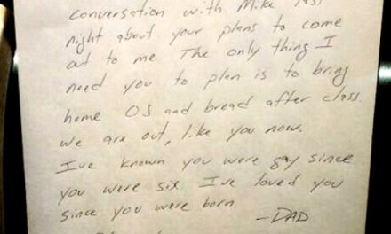 Con esta carta un padre ayudó a su hijo a ‘salir del clóset’