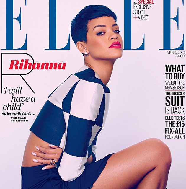 Rihanna explota toda su sensualidad y belleza para la revista Elle Uk (+Fotos)