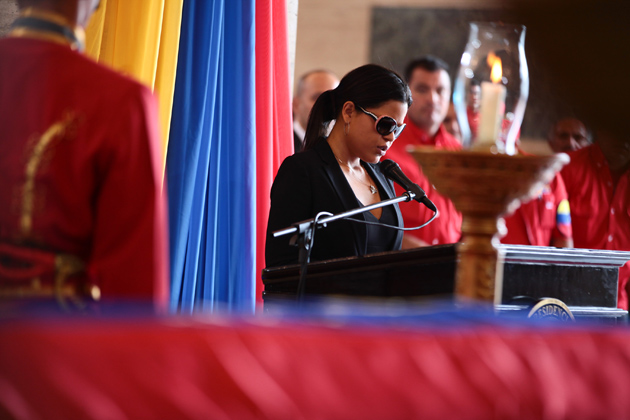 María Gabriela Chávez, hizo una emotiva despedida a su padre (+Video)