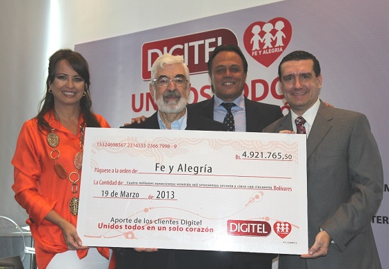 Digitel logra recaudar cerca de 10 Millones de Bolívares para Fe y Alegría