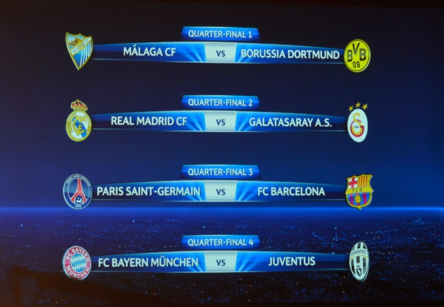 Barcelona enfrentará al PSG y Real Madrid a Galatasaray en cuartos de la Champions