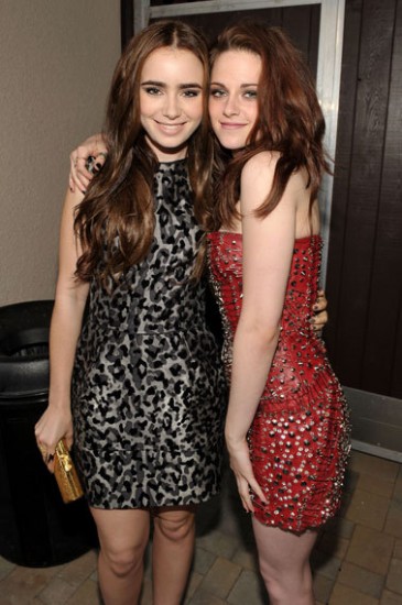 Lily Collins: La gente piensa que Kristen Stewart y yo somos rivales
