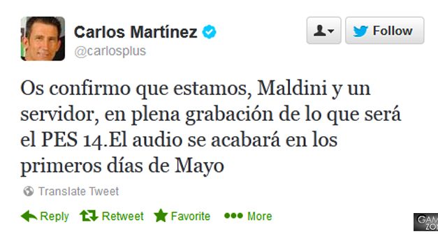 Confirmados los comentaristas de PES 2014