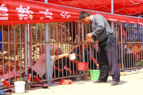#Insolito: En China encierran mendigos en jaulas para que no molesten a turistas