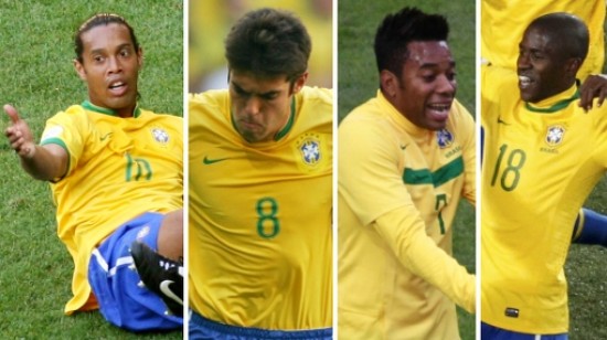 Ronaldinho, Kaká y Ramires quedaron fuera de la Copa Confederaciones