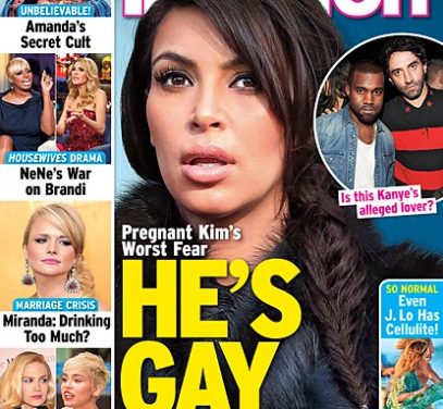 Kanye West Gay?… Revista duda de sexualidad de Kanye West y su relación con Kim Kardashian