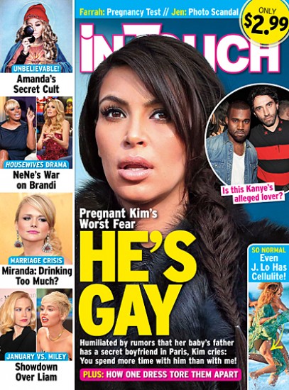 Kanye West Gay?… Revista duda de sexualidad de Kanye West y su relación con Kim Kardashian