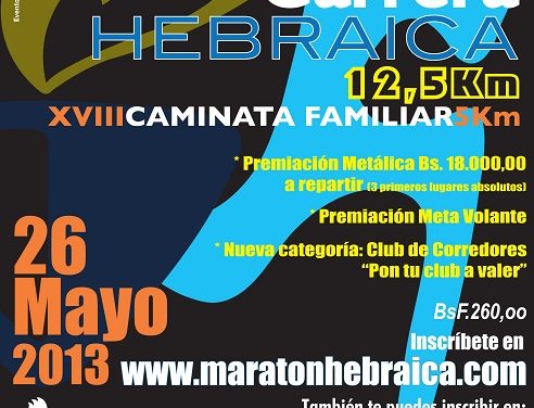El 26 de mayo se realizará la edición 35 de la Carrera Hebraica